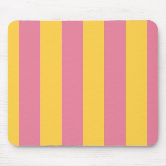 Tapis De Souris Motif vertical vibrant rose et jaune (Devant)