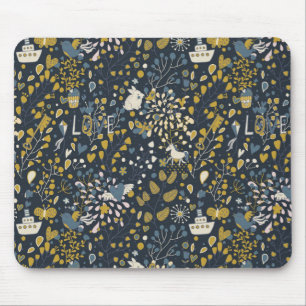 Tapis De Souris Motif vintage abstrait