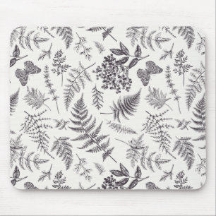 Tapis De Souris Motif vintage Botany et Papillon