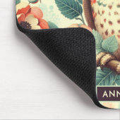 Tapis De Souris Motif vintage Cute Owl (Coin)