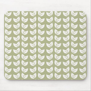 Tapis De Souris Motif Vintage Green Retro Y2K Leaf