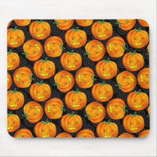 Tapis De Souris Motif vintage Mousepad de citrouille de Halloween