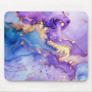 Tapis De Souris Motif Violet Bleu Minimaliste Pailleté Sans Coutur