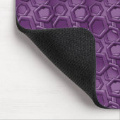 Tapis De Souris Motif Violet Hexagons (Coin)