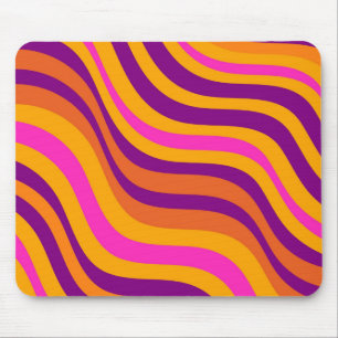 Tapis De Souris Motif Y2K Rayure Groovy Flux Tourbillon Liquide
