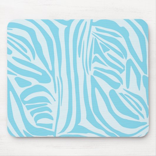 Tapis De Souris Motif Zèbre Bleu (Devant)