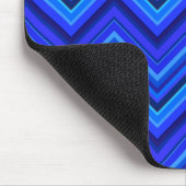Tapis De Souris Motif zigzag rayures bleues (Coin)