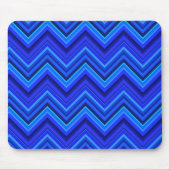 Tapis De Souris Motif zigzag rayures bleues (Devant)