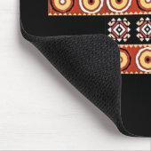 Tapis De Souris Motifs africains authentiques Art tribal Mousepad (Coin)