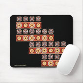 Tapis De Souris Motifs africains authentiques Art tribal Mousepad (Avec souris)