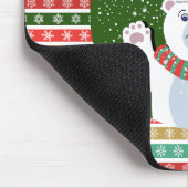 Tapis De Souris Motifs de Noël avec ours en peluche (Coin)