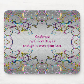 Tapis De Souris Motifs en spirale colorés de remous - célébration