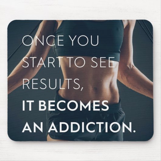 Tapis De Souris Motivation Du Gym Pour Les Femmes - Résultats - En (Devant)