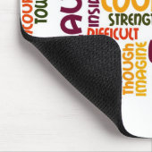 Tapis De Souris Motivation Mots #1 - attitude positive (Coin)