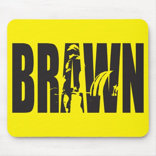 Tapis De Souris Motivation "Poids levant" - BRUN (Devant)