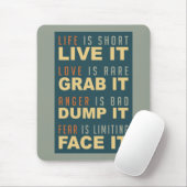 Tapis De Souris Motivation Vie Conseils mousepad (Avec souris)