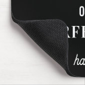 Tapis De Souris Motivational Affirmation Minimalist Black  (Coin)
