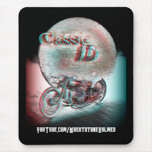 Tapis De Souris Moto 3D classique (Devant)