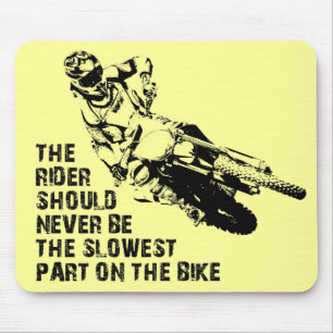 Tapis de souris moto cross Dirt Bike drôle partie