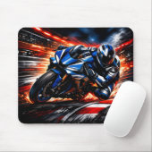 Tapis de souris moto de course (Avec souris)