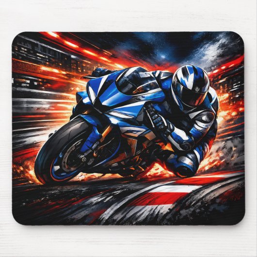 Tapis de souris moto de course (Devant)