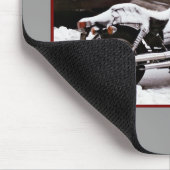 Tapis De Souris 'Moto en hiver' Mousepad (Coin)