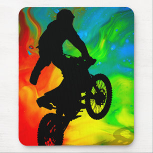 Tapis De Souris Motocross dans la fusion solaire