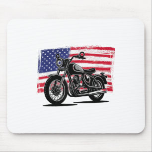 Tapis De Souris Motocycliste Christian Us Drapeau Jésus _1