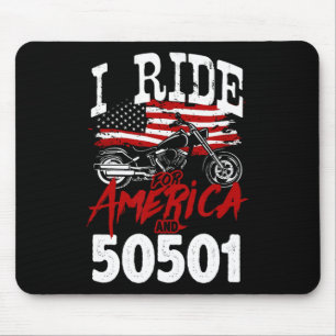 Tapis De Souris Motorcycle Biker Anti Trump 50501 Pro-democracy Re