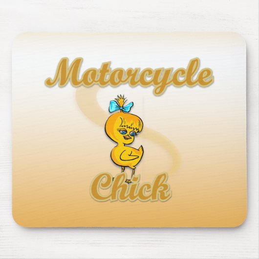Tapis De Souris Motorcycle Chick (Devant)
