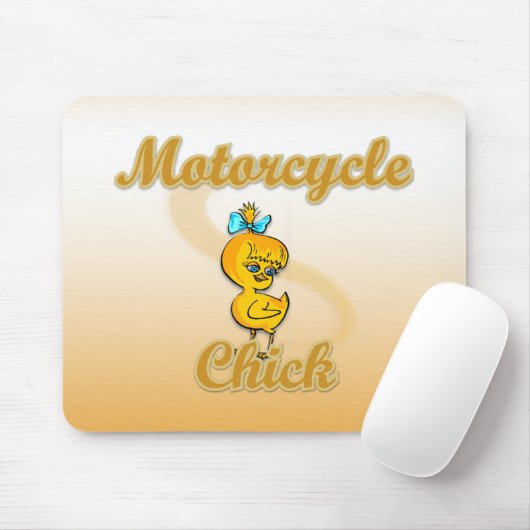 Tapis De Souris Motorcycle Chick (Avec souris)