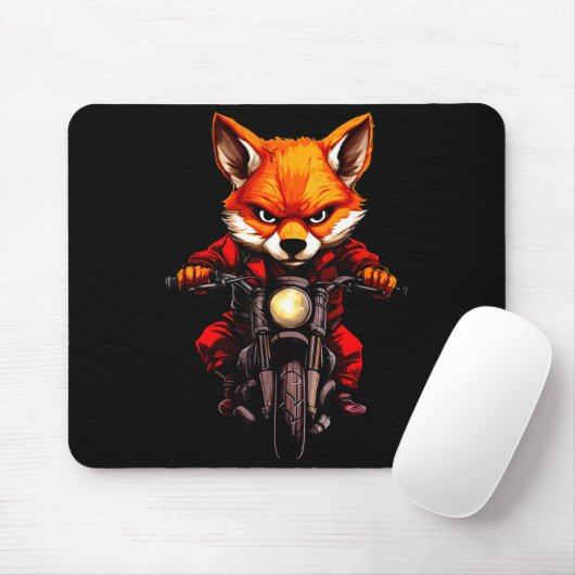 Tapis De Souris Motorcycle Foxes (Avec souris)