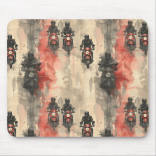 Tapis De Souris Motos aquarelle, motards, course, motocycli
