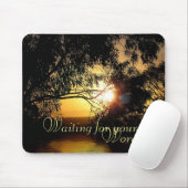 Tapis De Souris Mots du coucher du soleil Mousepad (Avec souris)