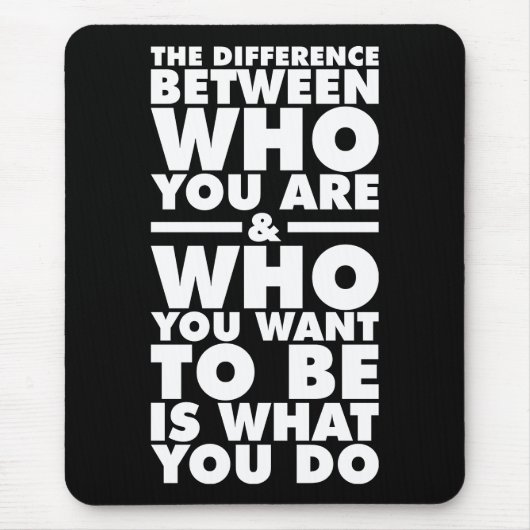 Tapis De Souris Mots Motivationnels (Devant)