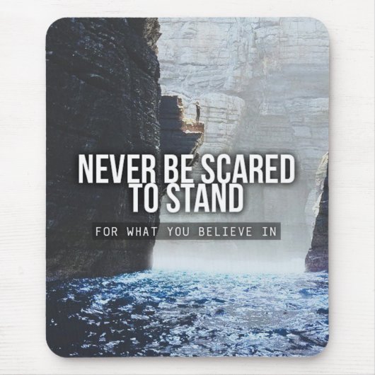 Tapis De Souris Mots Motivationnels - Supposez Ce Que Vous Croyez (Devant)