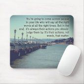 Tapis De Souris Mots MousePad d'actions pas (Avec souris)