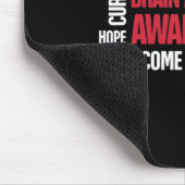 Tapis De Souris Mots Présents Cerveau Aneurysme Sensibilisation (Coin)