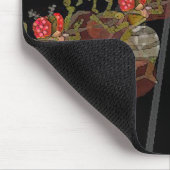 Tapis De Souris Mouches à fruit dansant sous la boule de disco (Coin)