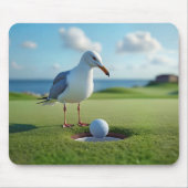 Tapis De Souris Mouette avec balle de golf (Devant)