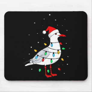 Tapis De Souris Mouette drôle d'oiseau Noël amateur d'animaux