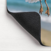 Tapis De Souris Mouette mangeant un cône de glace (Coin)