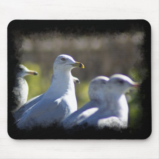Tapis De Souris Mouette sur rail (Devant)