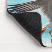 Tapis De Souris Mouette volant avec un haut de bikini (Coin)