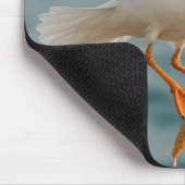 Tapis De Souris Mouette volante avec un cône de crème glacée fondu (Coin)