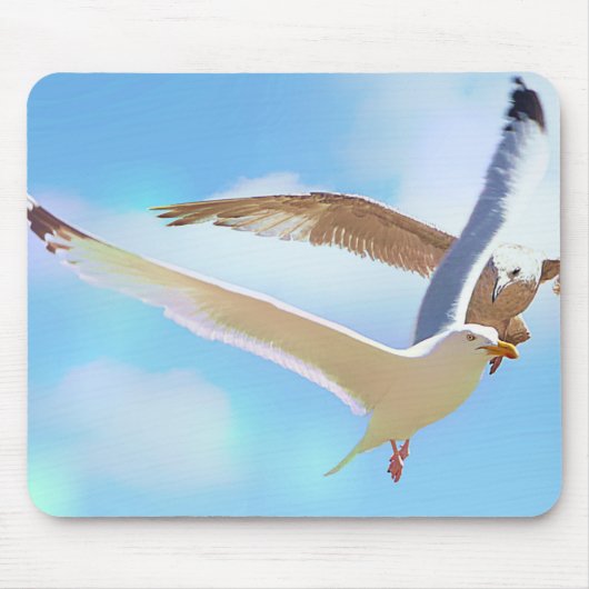 Tapis de souris mouettes en vol (Devant)