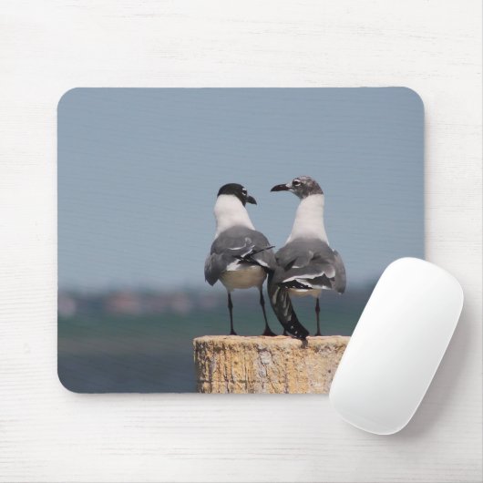 Tapis De Souris Mouettes Mousepad (Avec souris)
