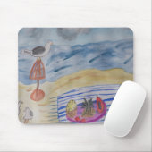 Tapis De Souris Mouettes Sur La Plage (Avec souris)
