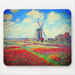 Tapis De Souris Moulin à vin Monet Tulips