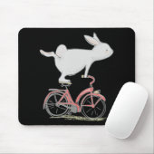 Tapis De Souris Moulin De Lapin Sur Vélo À Vélo (Avec souris)